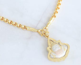 24K Gold Plated Thai Buddha Amulet Necklace - Spiritual Blessing Charm