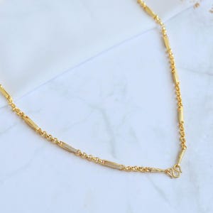 Thai Gold Necklace, Jewelry, Mens, Womens, 24K Gold Plated, Link, Chain, 36 Grams
