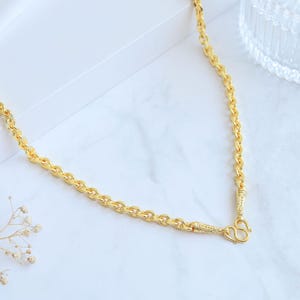 Thai Gold Necklace Jewelry Thailand 24K Gold Plated Baht 70 Grams