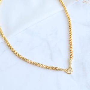 Thai Gold Necklace, Mens, Womens, Thailand, 24K Gold Plated, 75 Grams