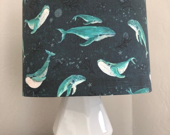 Whale of a Time Lampshade: Unique Lampshade, Funky Lampshade, Kids Lampshade