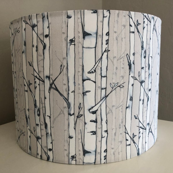 Forest for the Trees Lampshade: Aspen lamp shade, nature décor, lampshade for table lamp, pendant shade, lampshade, funky lamp