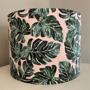 Monstera Love Lampshade: plant lampshade, plant decor, lampshade for table lamp, pendant shade, lampshade, funky lamp