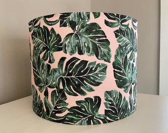 Monstera Love Lampshade: plant lampshade, plant decor, lampshade for table lamp, pendant shade, lampshade, funky lamp