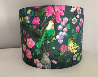 Lente Vogels Lampenkap: Vogel en Bloemen Tafellampenkap & Hanglampenkap; Bloemen lichte schaduw