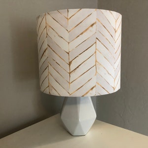 Smooth Chevron Lampshade: Geometric lampshade, modern decor, lampshade for table lamp, pendant shade, lampshade, funky lamp