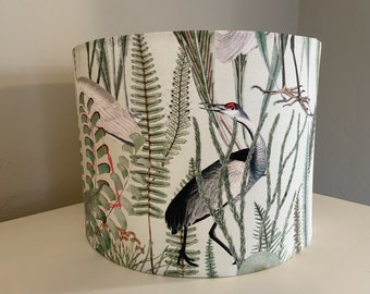 Water Birds Lampshade: bird lampshade, unique decor, lampshade for table lamp, pendant shade, lampshade, funky lamp