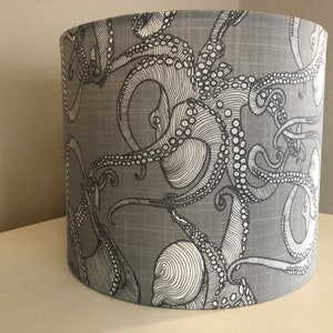 Swinging Octopus Ocean Lampshade: for table lamp, floor lamp, ceiling lamp -- coastal home decor, ocean decor