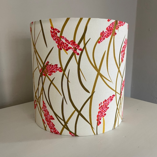 Flowering Grasses Lampshade: floral lampshade, home decor, lampshade for table lamp, pendant shade, lampshade, funky lamp