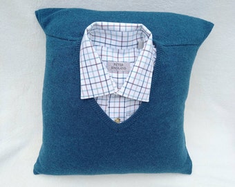 Keepsake Cushion made from Loved Ones Clothing, Personalised Memory Pillow, Bereavement and Rememberance gift