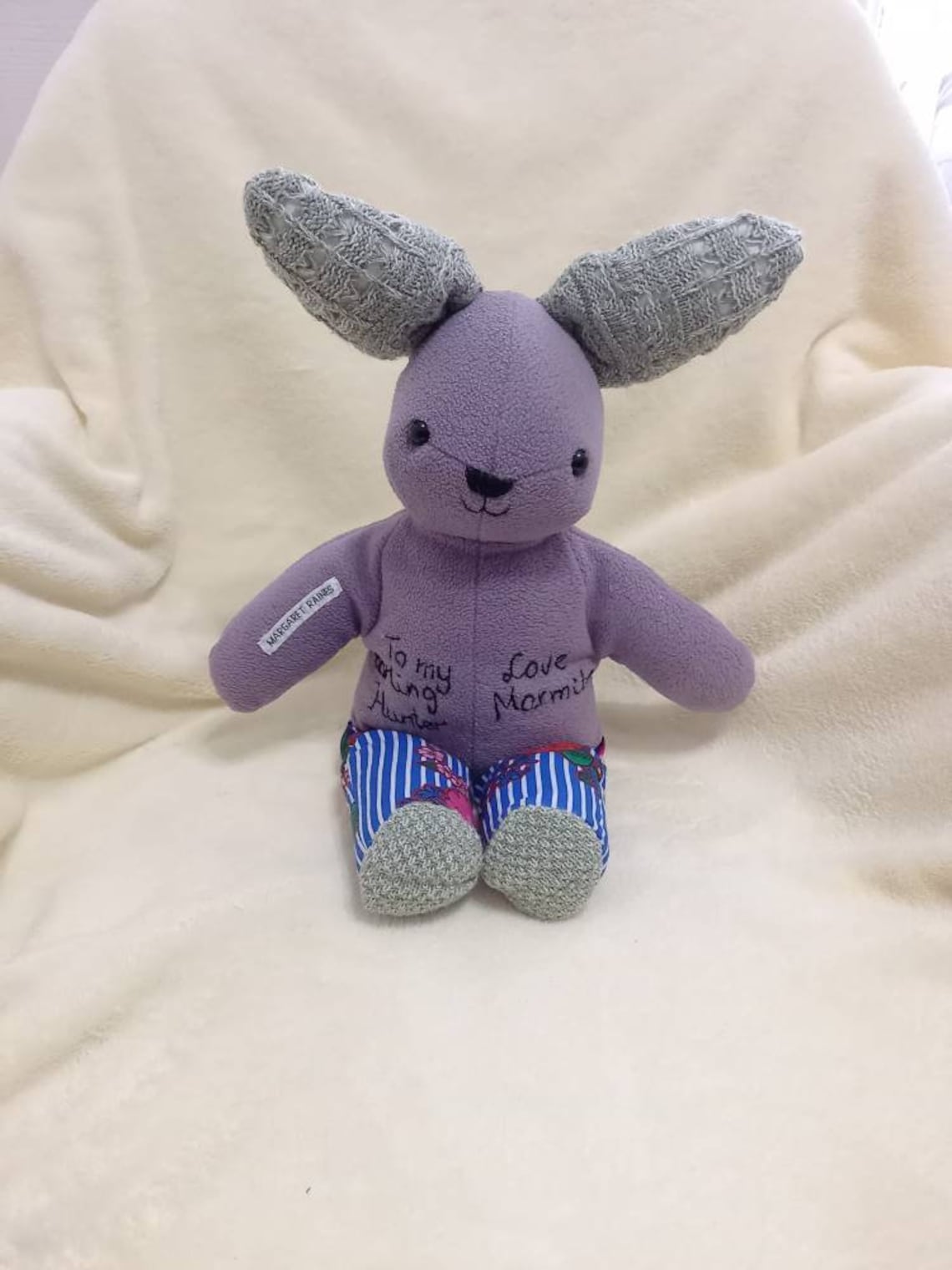 Keepsake Bunny Rabbit Memory Bunny Rabbit Memory Bunny Made Etsy UK