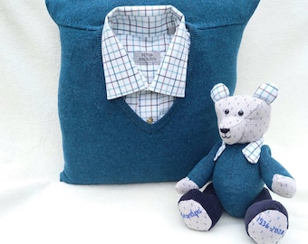 Keepsake  Memory Bear Made from Loved One's clothes, Rememberance and Bereavement gift,Memorial Teddy
