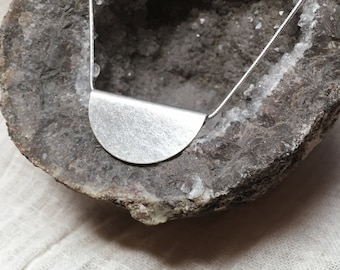 Halbmond Kette Boho Silber Gold Unikat