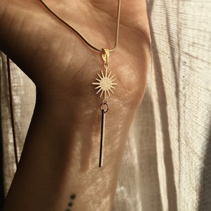 Boho gold & silver sun necklace with earrings // Summer jewelry | Festival accessory | Ethno hippie style
