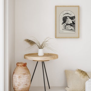 Cartel signo zodiacal Géminis, ilustración // astrología, regalo, decoración pared, boho, arte imagen 3