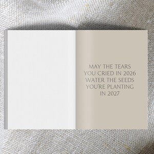 Notebook 2026 Moon Calendar A6 beige // Moon phases diary, journaling, boho notebook, astrology, habit tracker image 4