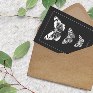 Butterfly Postcard // Insects // Moths, Butterflies, Anatomy, Illustration, Spring, Postcards, Greeting Cards, Cards, Art Print image 1