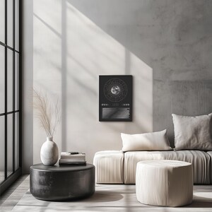 Moon Calendar 2026 Poster Black // Boho Wall Calendar with Moon Phases & Zodiac Signs | Astrology Wall Decor, Spiritual Gift Mindfulness image 16