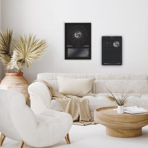 Moon Calendar 2026 Poster Black // Boho Wall Calendar with Moon Phases & Zodiac Signs | Astrology Wall Decor, Spiritual Gift Mindfulness image 10