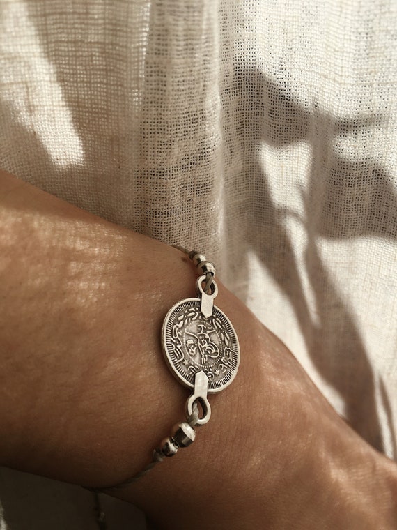 AmDxD Bracciale Amicizia In Lega Con Perle Di Rame - Gioiello Per Donna, Regalo Mamma Compleanno