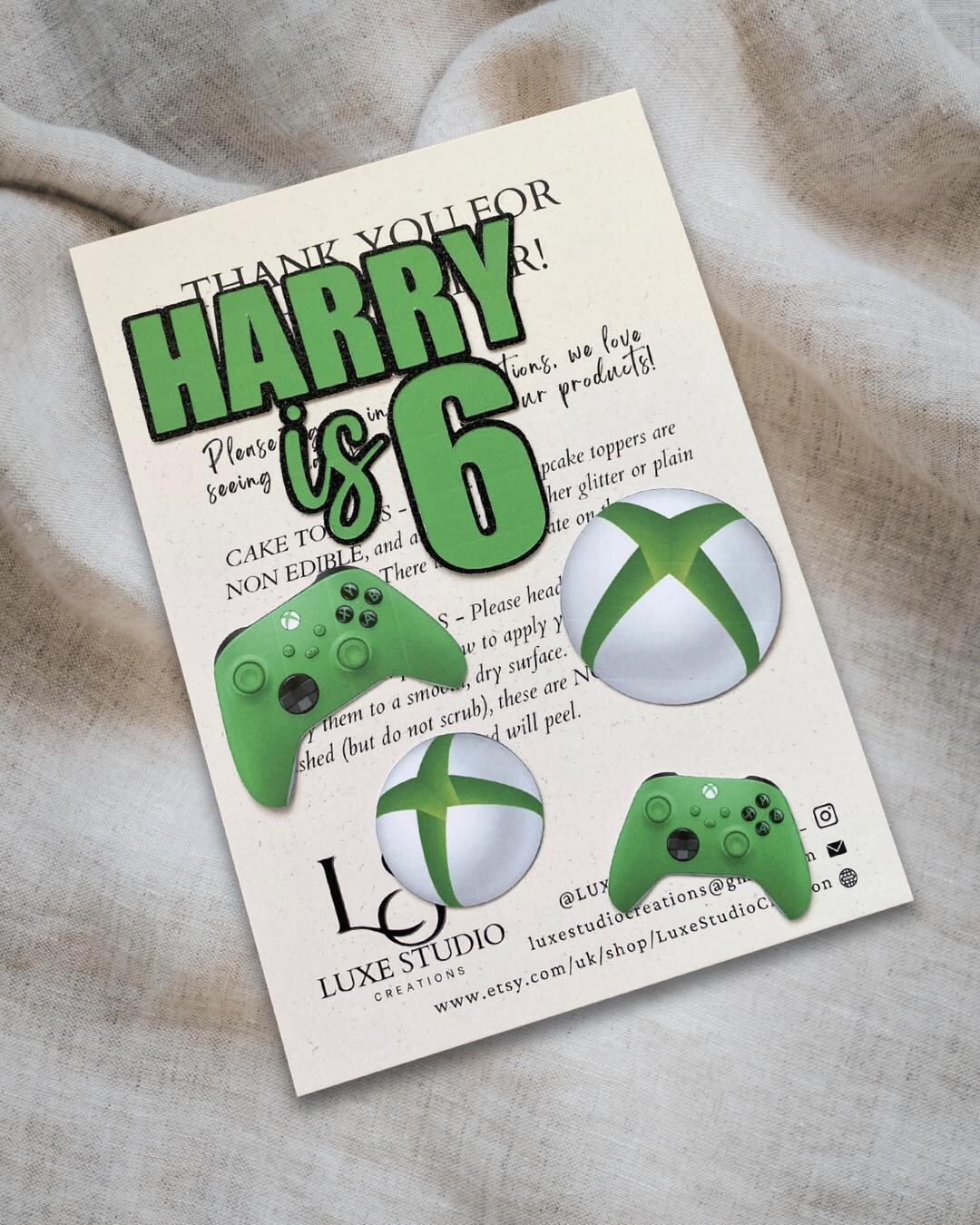 Xbox Topper Xbox Cake Topper, Cake Topper, Gaming Cake Topper, Xbox Cake, Gaming ...