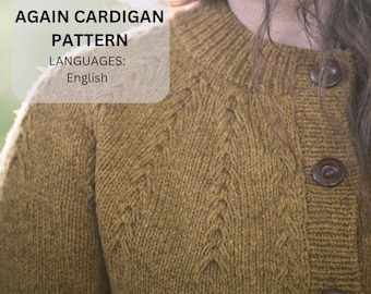 Round Yoke Cardigan Knitting Pattern: There and Back Again (PDF Pattern)
