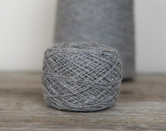 Galanta tweed, lace yarn, tweed yarn, merino cashmere and silk yarn, ice grey, 1626- 50 g