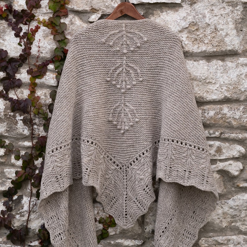 ROWAN SHAWL pattern, shawl knitting pattern, scarf knitting pattern, pdf knitting pattern image 10