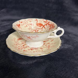 Coalport Birds Cairo Teacup and Saucer