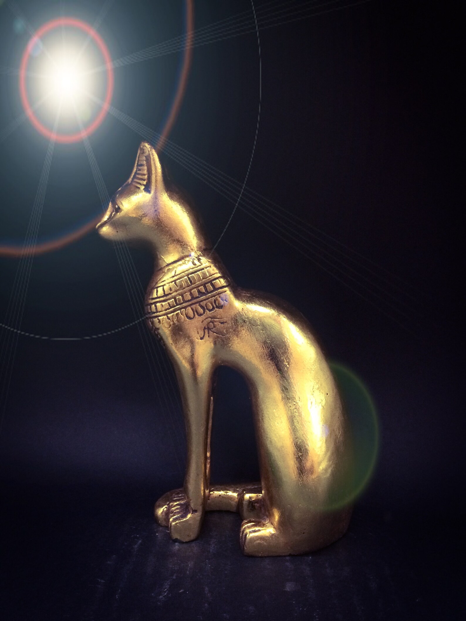 large bastet statue