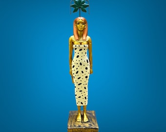 Gorgeous Seshat Statue, a unique piece of art, handmade, excellent manufacturing quality