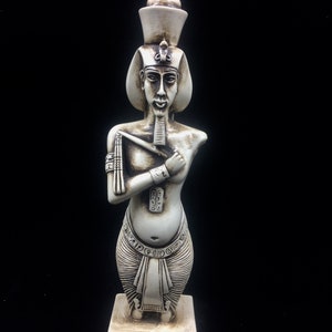 Half a statue of King Akhenaten handmade made in Egypt