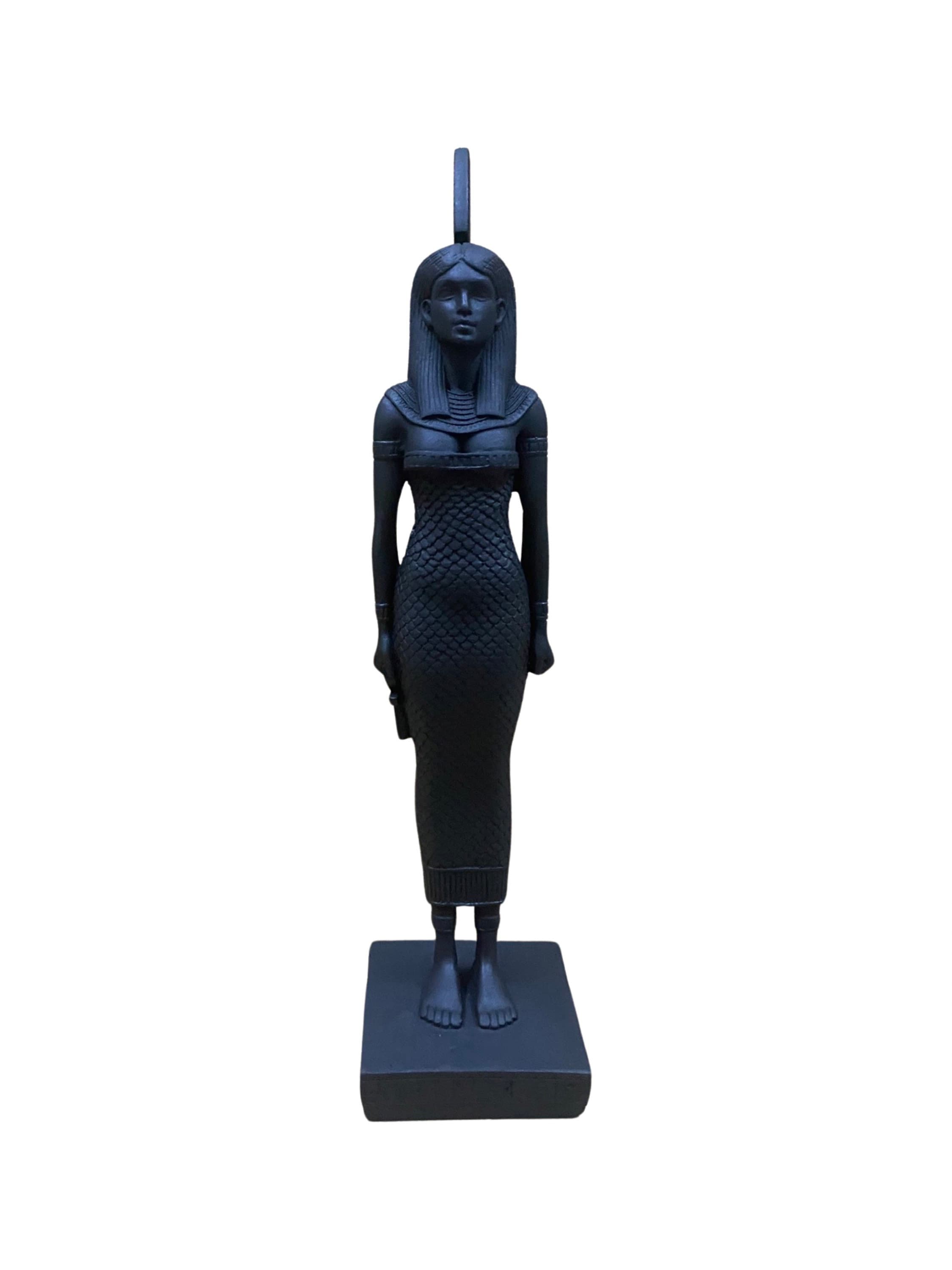 Very Cool & Unique Statue Of Me Maat Handmade By Black Color