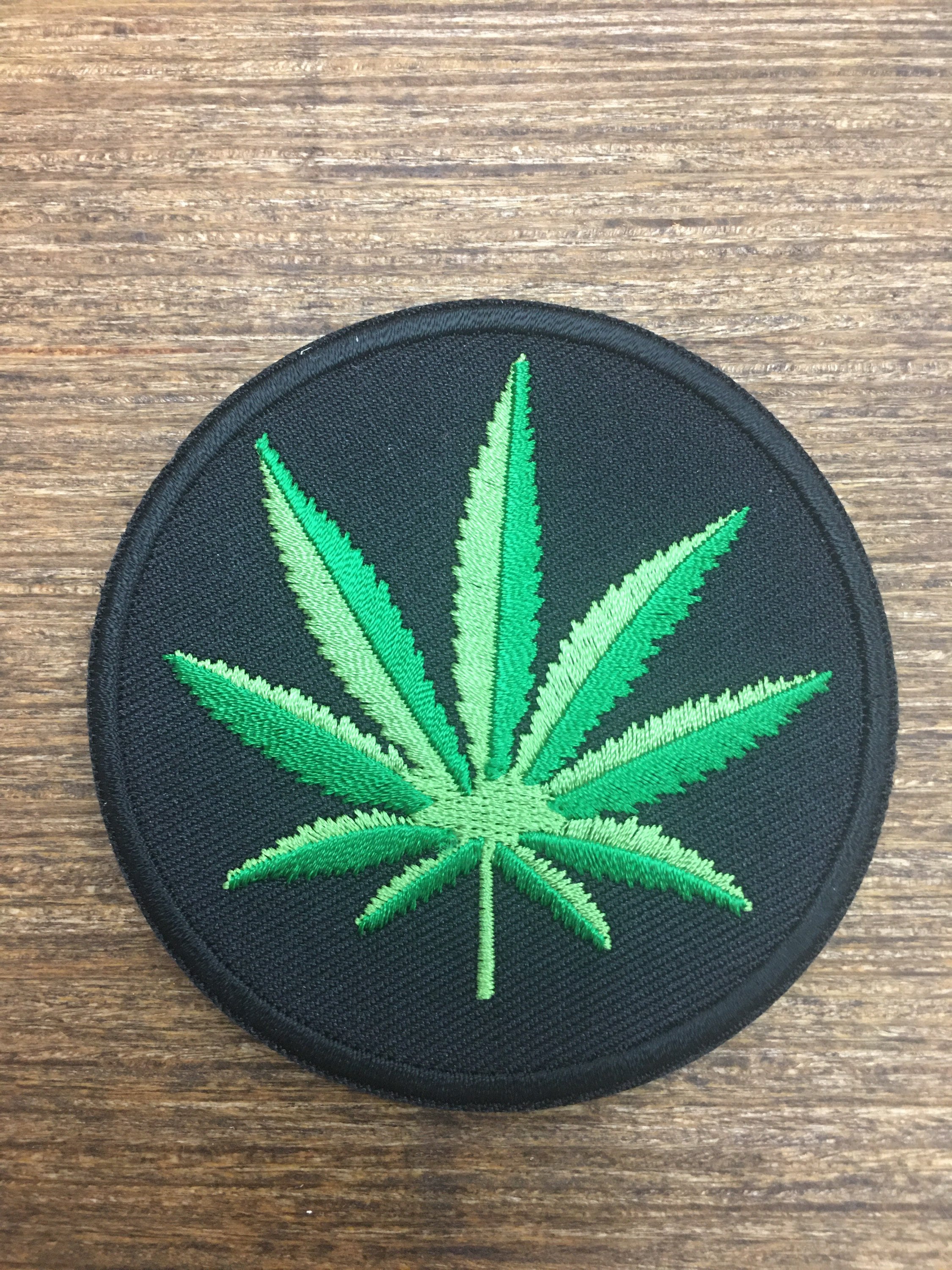 Marijuana Leaf Patchbackpack Patchhiking Patchoutdoors Etsy
