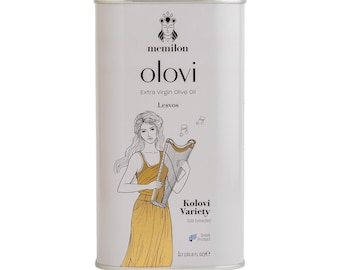 Memilon Extra Virgin Olive Oil from Lesvos-Cold Pressed-0.3 Acidity-High in Polyphenols