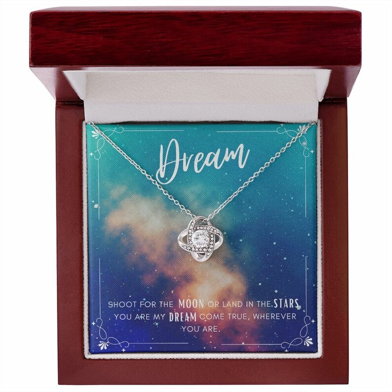 Dream Come True Love Knot Necklace Etsy