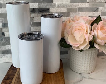 15oz/20oz/30oz Skinny Straight Sublimation Tumbler