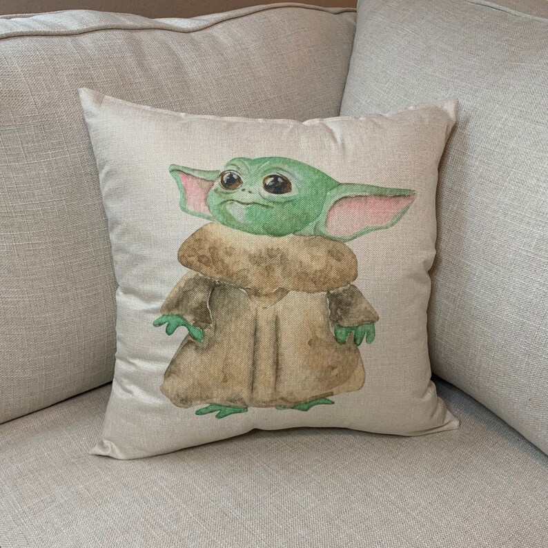 Baby Yoda The Child Decorative Pillow Cover ONLY 18 x 18 Etsy