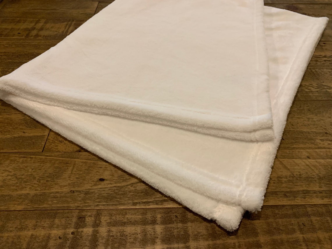 Sublimation Blank Baby Blanket White Soft Plush Fleece 100 Etsy