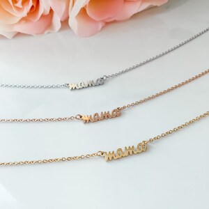 READY TO SHIP! Mama Cursive Necklace Rose Gold Silver Gold Chain