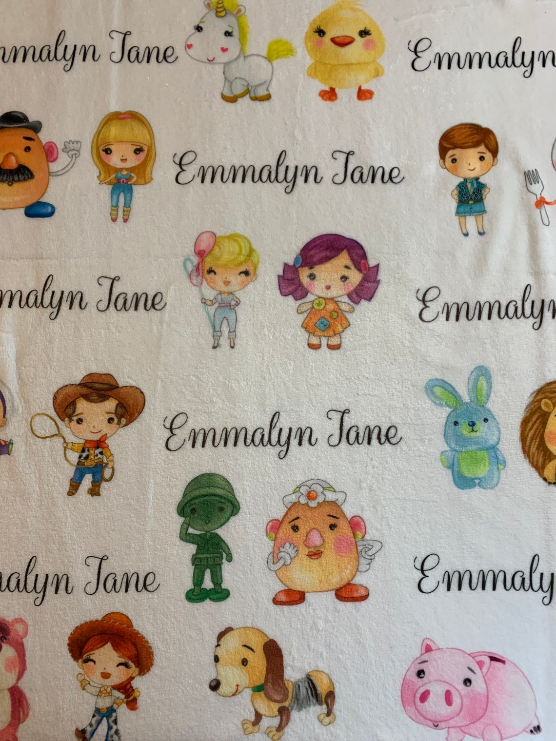 Personalized Baby Name Baby Blanket Toy Friends Soft Plush Etsy