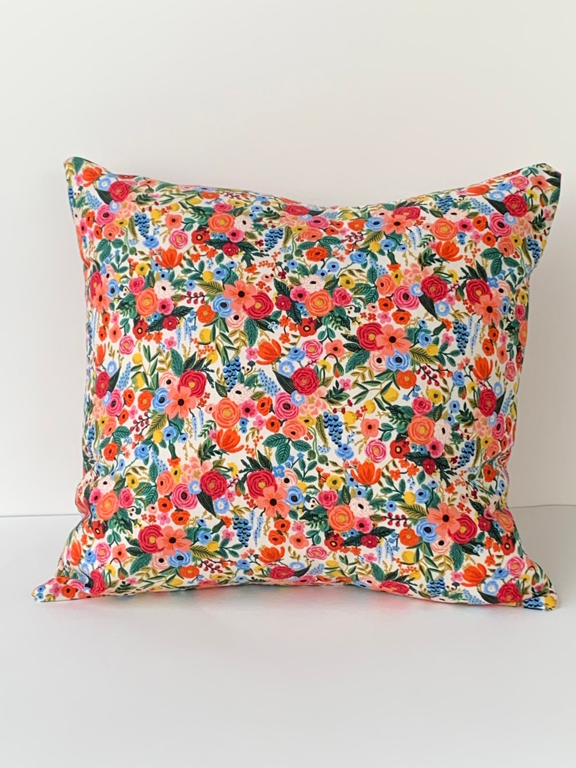 Rifle Paper Co. Bright Floral Pillow Cover Etsy