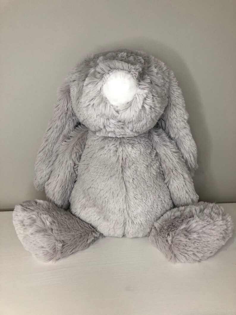 Bunny Rabbit Soft Toy Grey Bunny Plush Bunny Newborn Gift Childrens ...