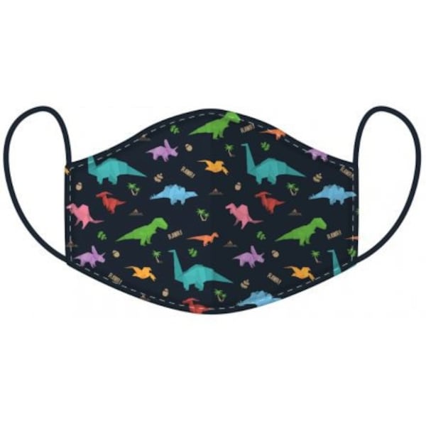 Kids Face Covering / Face Mask - Dinosaur Face Mask / Face Covering - DINOSAUR - Children’s - Double Layered - Washable