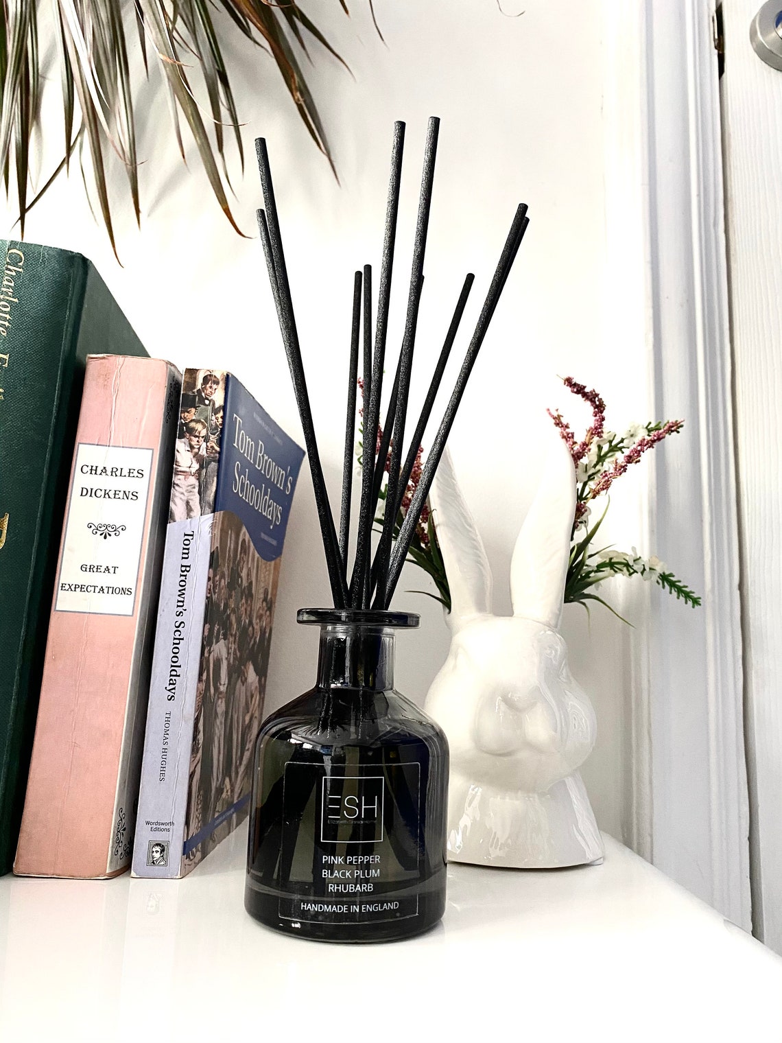 Reed Diffuser Dark Honey & Tobacco Luxury Eco Friendly Black Etsy