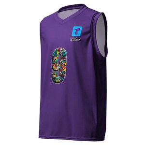 Graffiti Recycled unisex basketball jersey