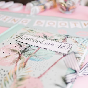 Individual guest book for weddings or other celebrations, design and theme selectable on request