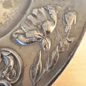 KAYSERZINN Pewter ART NOUVEAU presentation plate
