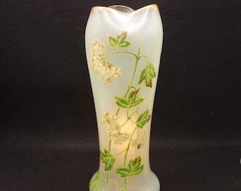 Vase Legras "Belgrade" - Fleurs boule de neige - Art nouveau