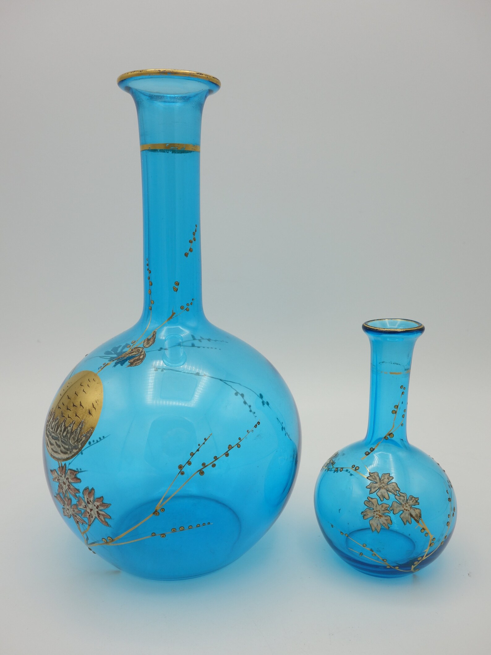 Rousseau for Baccarat Crystal Blue Decanter and Its Matching Etsy